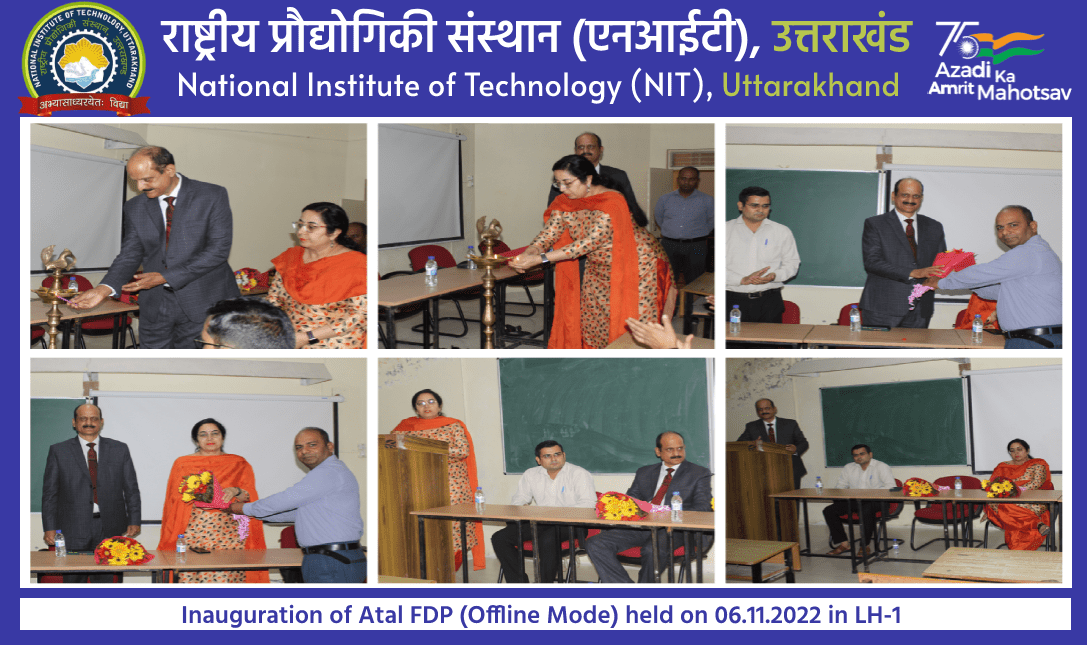 Atal FTP offline mode inauguration held on 06/11/2022 at 4:30PM in Lecture Hall 1