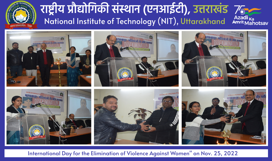 International Day for the Elimination of Violence Against Women" on Nov. 25, 2022