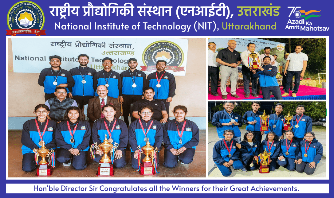 Honourable Director  Sir congratulates all the winners for their great achievements.