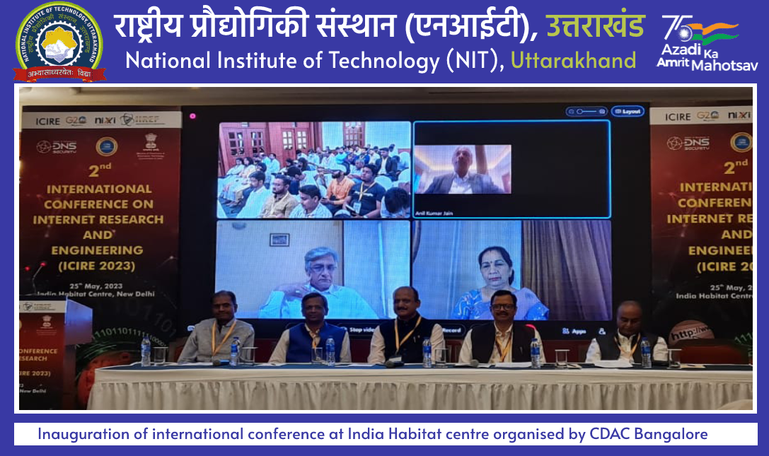 Inaugration  of international conference at India Habitat centre organised by CDAC Banglore
