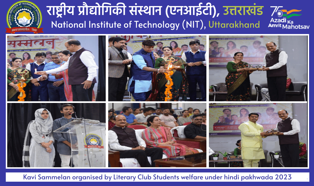 Kavi Sammelan organised by Literary Club Students welfare under hindi pakhwada 2023